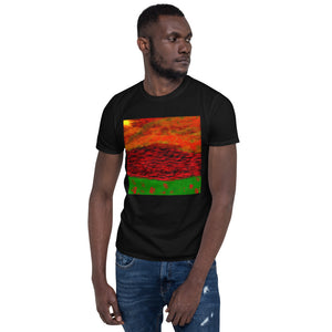 Short-Sleeve T-Shirt "Red Ocean Landscape"