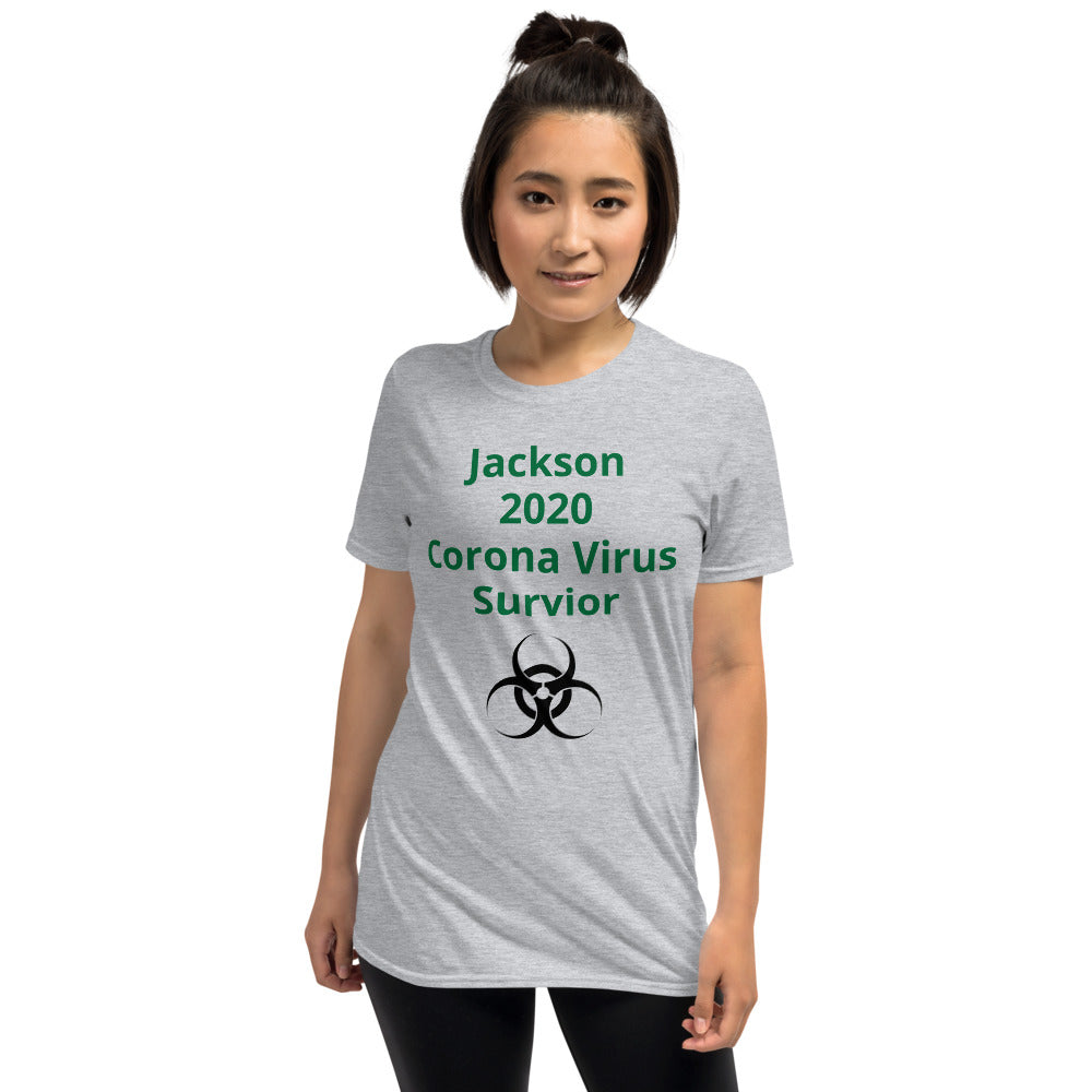 Short-Sleeve T-Shirt "Jackson Corona Virus"