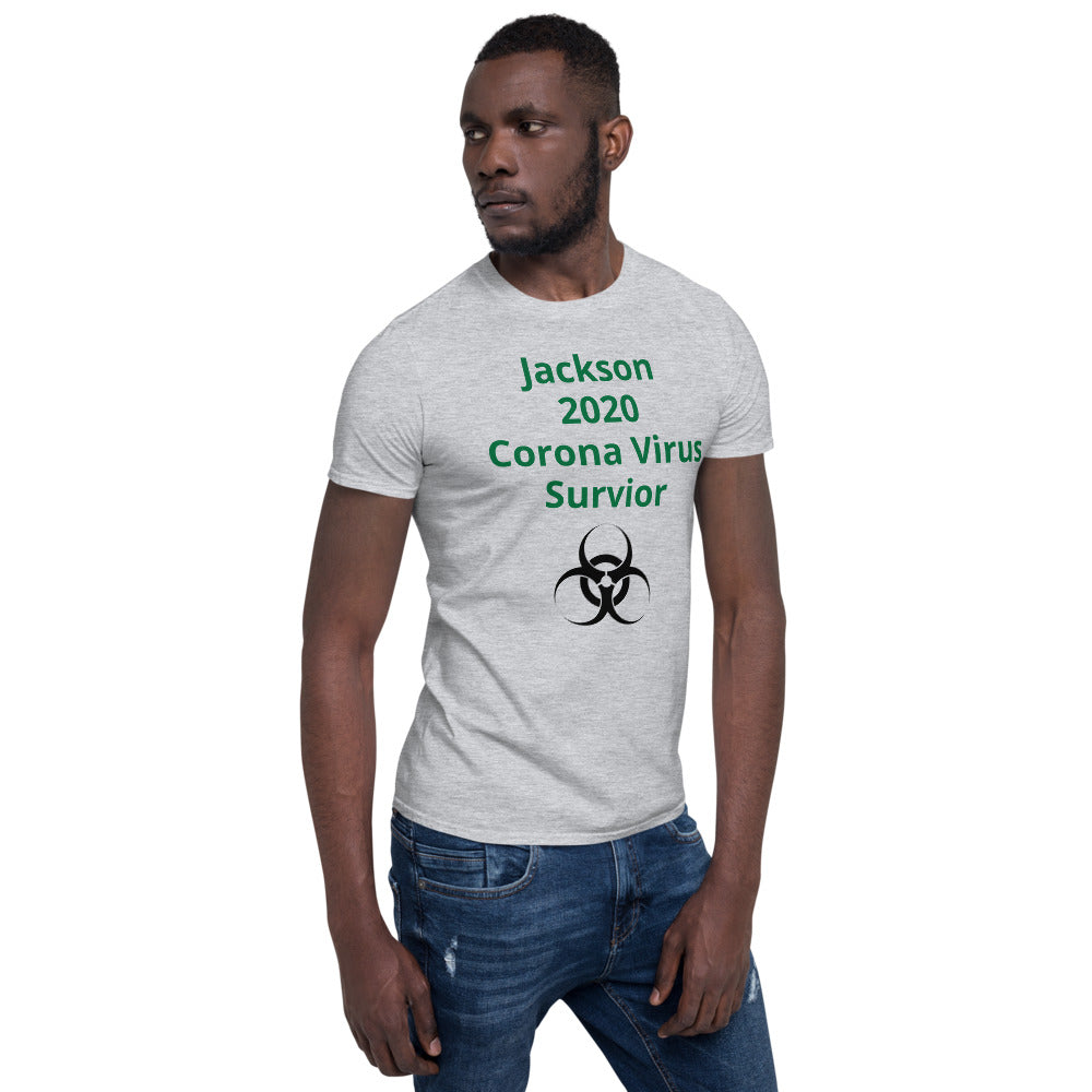 Short-Sleeve T-Shirt "Jackson Corona Virus"