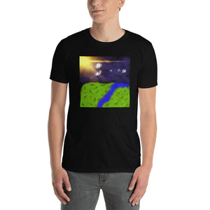 Short-Sleeve T-Shirt "Grass / Creek landscape"