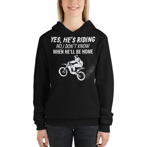 "Yes he’s riding" Unisex Hoodie