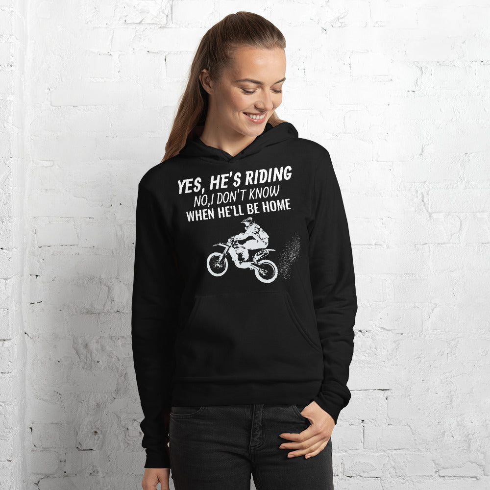 "Yes he’s riding" Unisex Hoodie